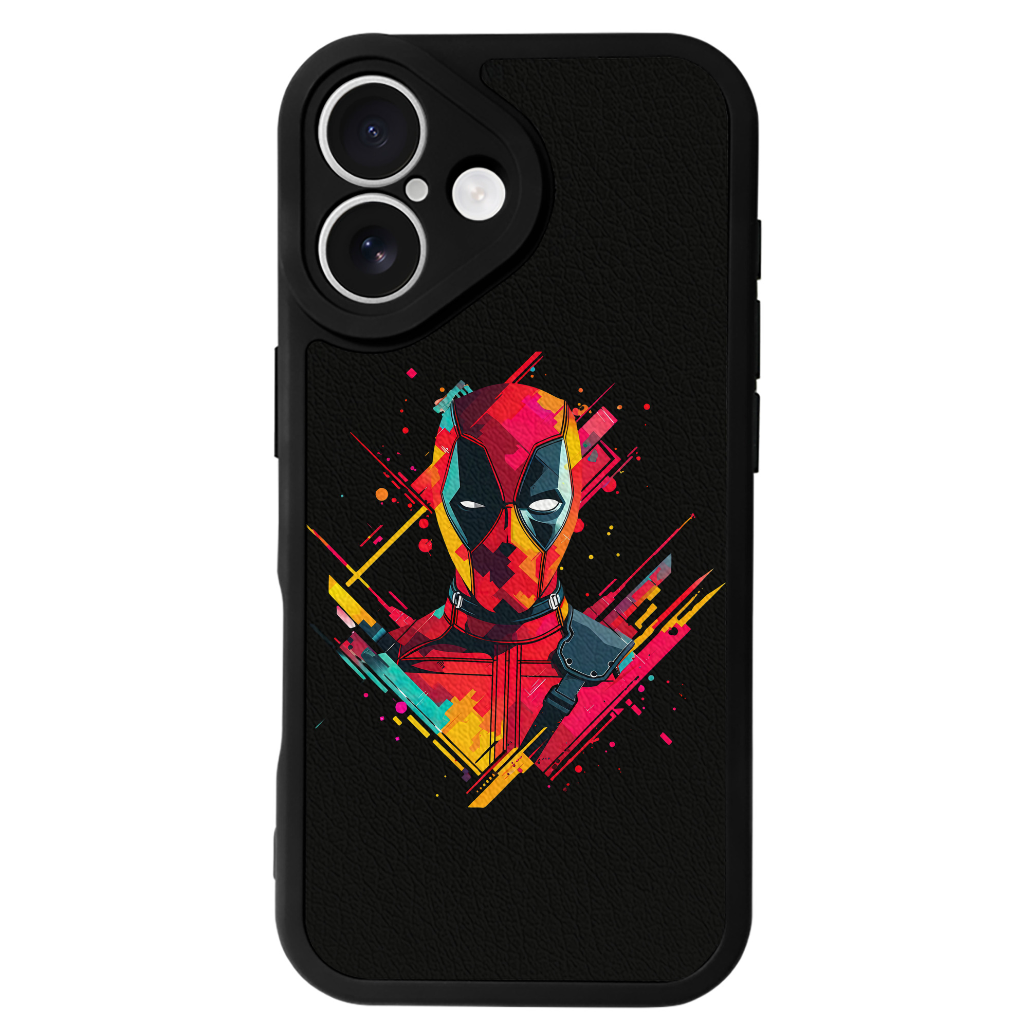 （画像用） Deadpool デッドプール 【iPhone 16シリーズ対応】シリコンスマホケース（レザー調） 材質：シリコン